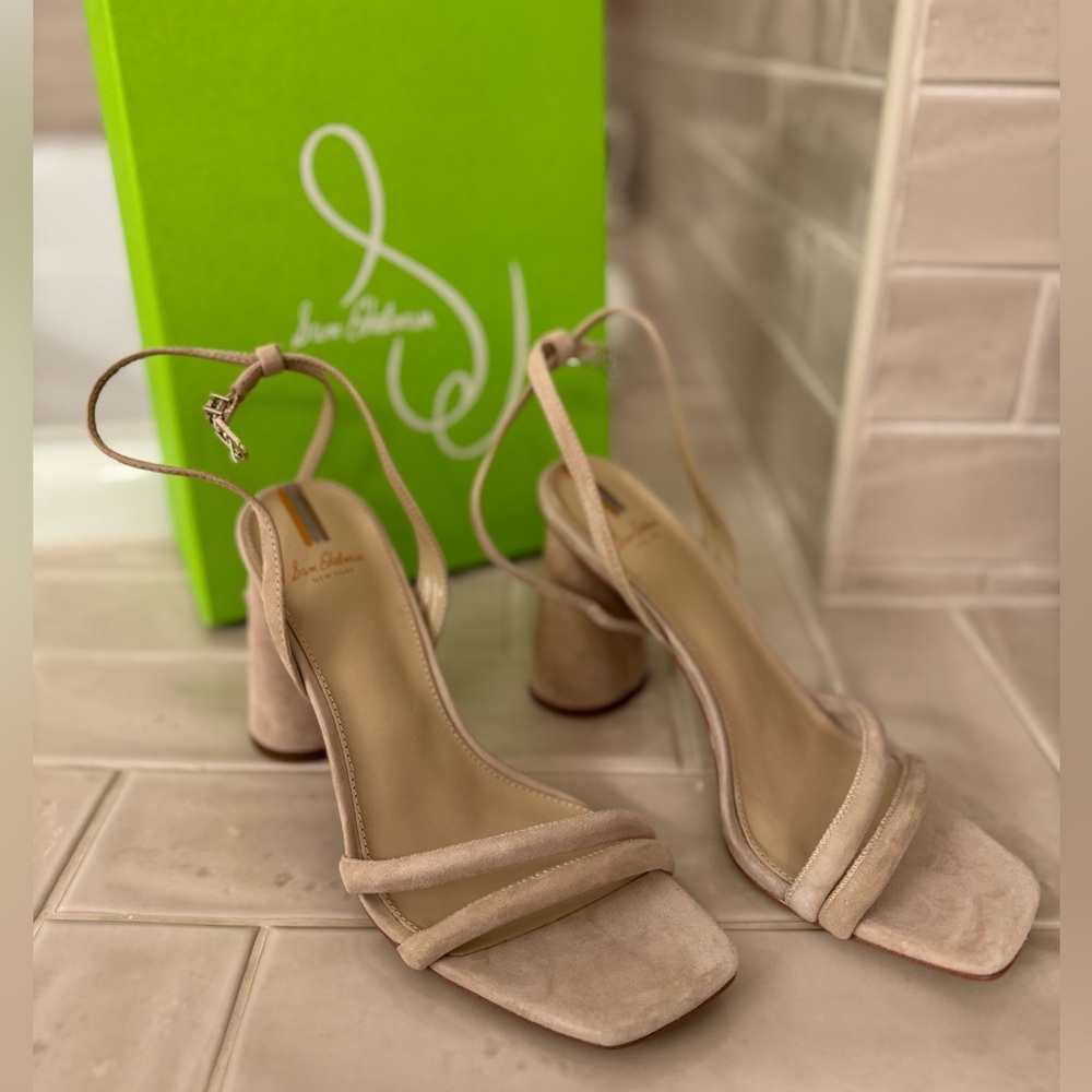 Sam Edelman KIA Cappuccino Suede Heels, Size 8